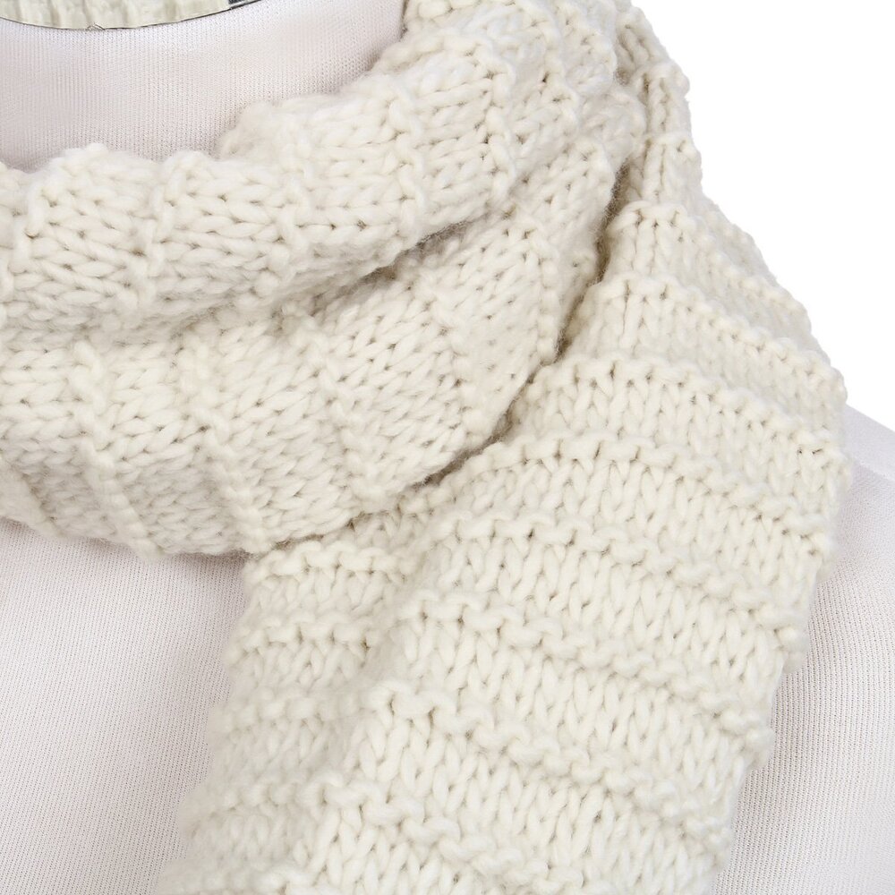 Premium Solid Chunky Ribbed Knit Warm Infinity Lo… - image 4